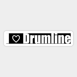 I Love Drumline Sticker